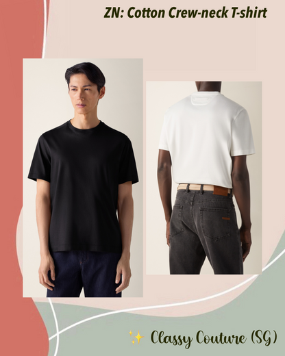 ZN Men’s Cotton Crew-neck T-shirt