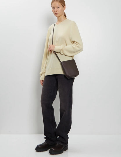TR N/S Park Crossbody Grained Calfskin Leather Bag