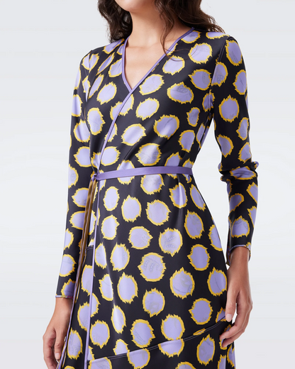DVF Anika Reversible Satin Midi Dress