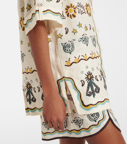 ALM Antionette Linen Shirt | Sun Shorts | Set