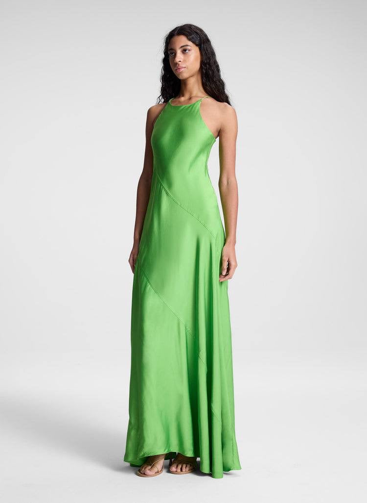 ALC Sybil Satin Maxi Dress