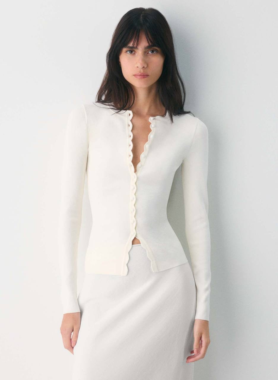 5 Colors! ARZ Shelly Viscose-Blend Button-Down Cardigan