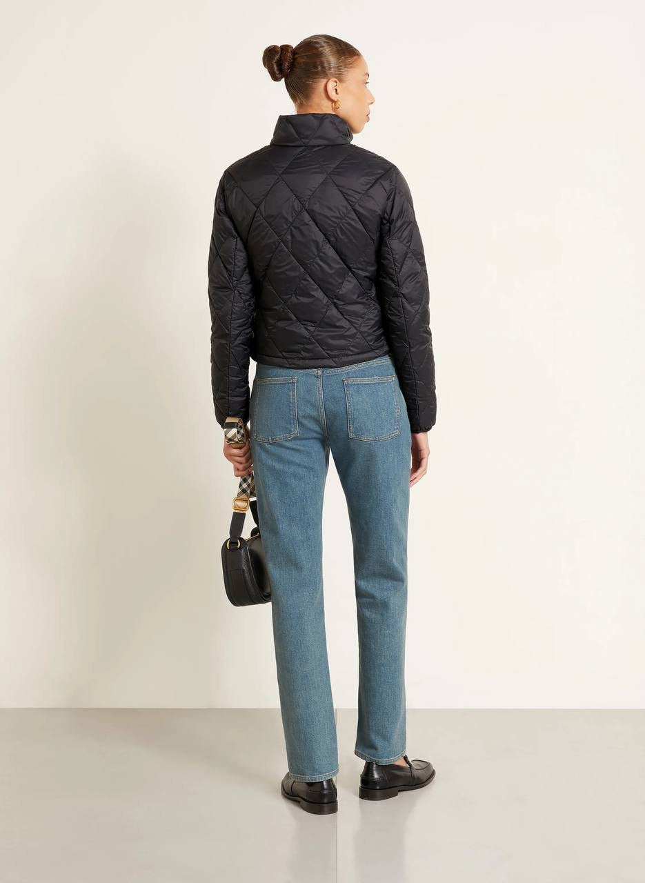 BBR Bramford Check-accent Packable Nylon Quilted Short Jacket