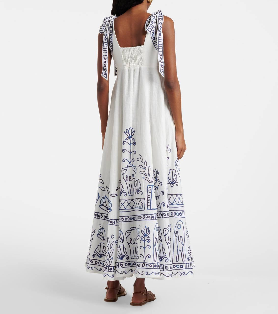 ALM Leela Ballet Linen Midi Dress