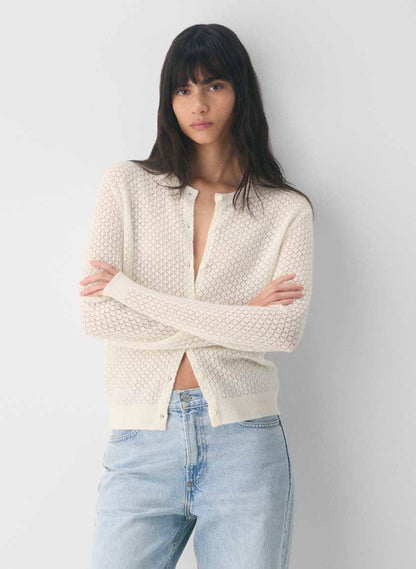 ARZ Comma Wool Cashmere Cardigan