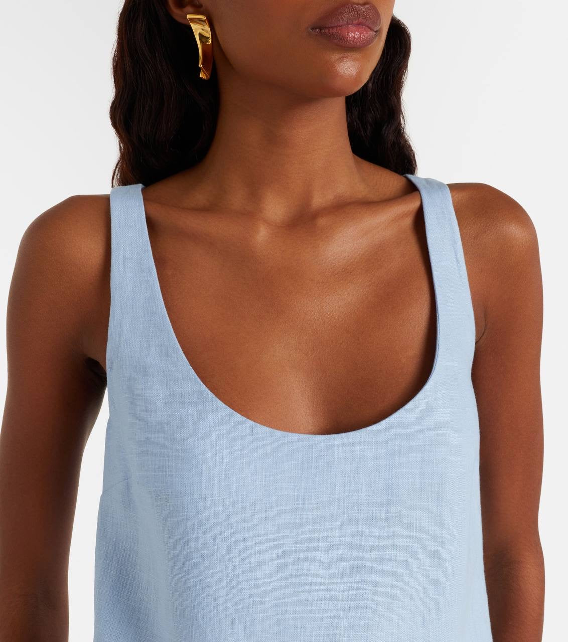PSE Harper Linen Shift Bow Mini Dress