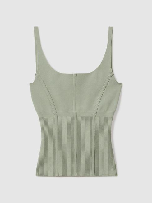 RS Verity Ribbed Seam Detail Vest Cami Tank Top