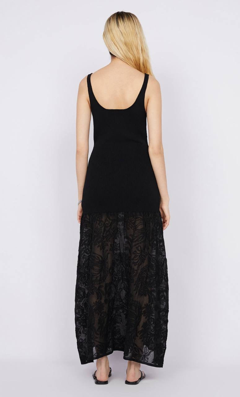 BB Rissa Scoop Neck Stretch-cotton Midi Dress