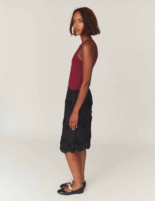 TG Fleur Organic Cotton Broderie Slip Mini Skirt