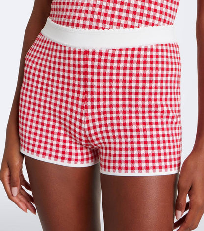 PSE Micah Halter Top | Cardigan | Pants | Shorts | Dress | Viscose-blend Red/white Gingham Check Set