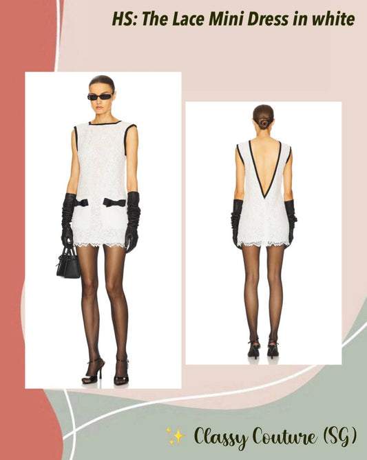 HS The Lace Shift Mini Dress