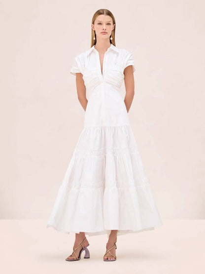 ALX Carosini Cotton-viscose Midi Dress