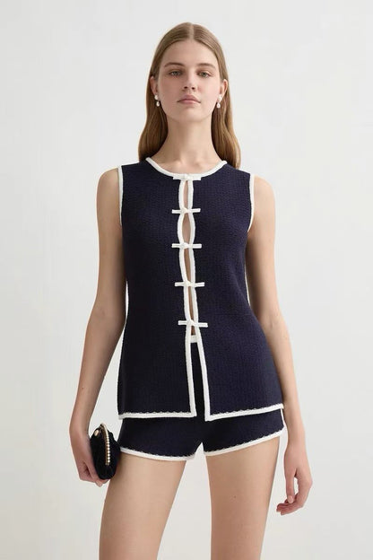 PSE Lou Tunic Sleeveless Vest Top | Shorts | Viscose-blend Set