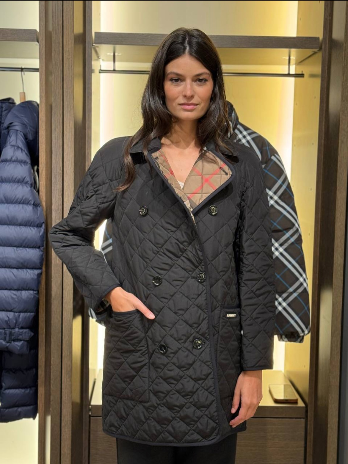 BBR Tything Quilted Short Trench Coat Jackey