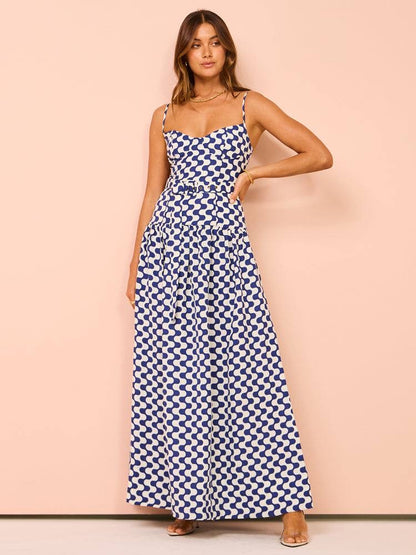 SJ Erica Panelled Bustier Maxi Dress