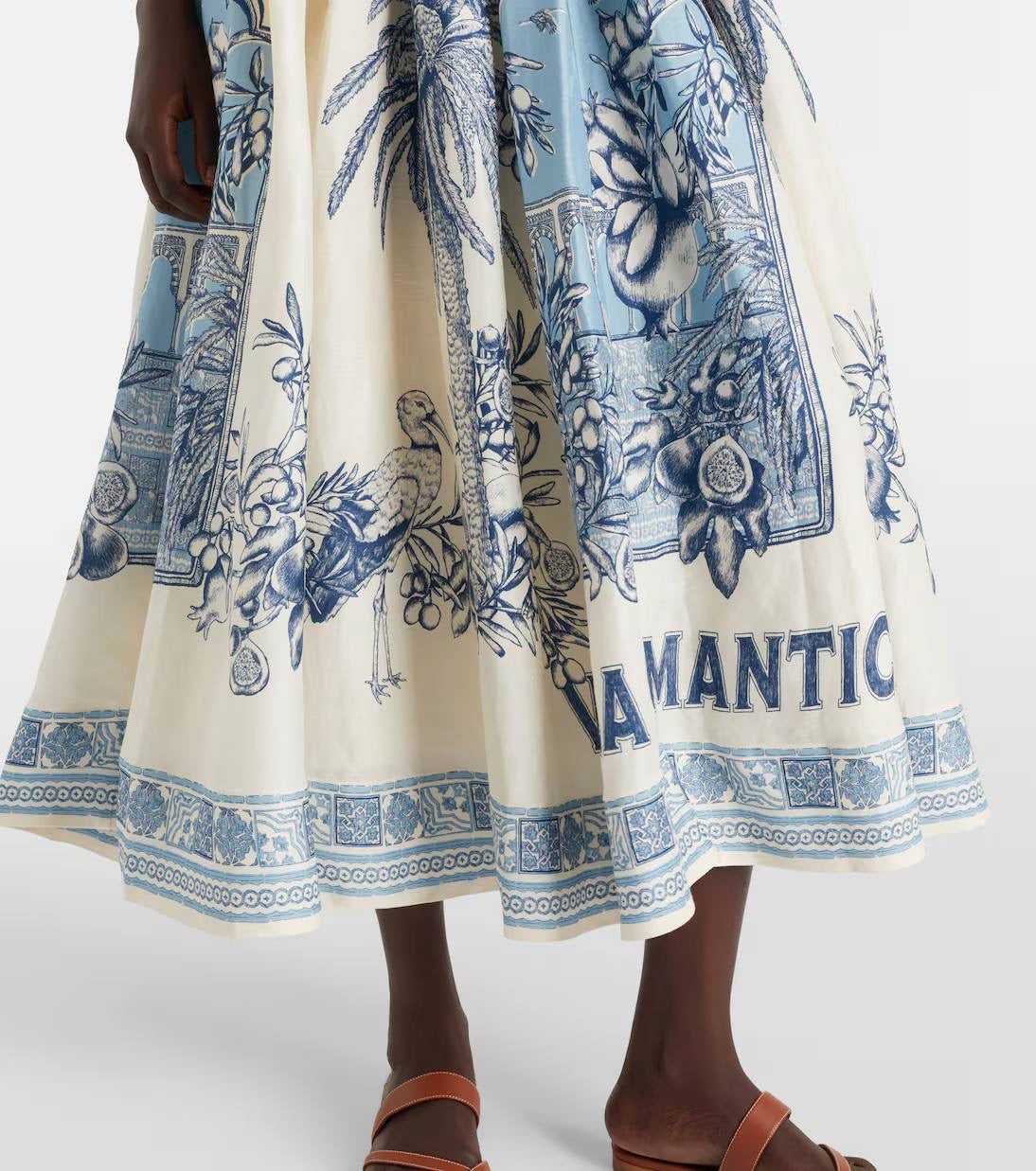 ALM Villa Romantica Linen-Viscose Corset Dress