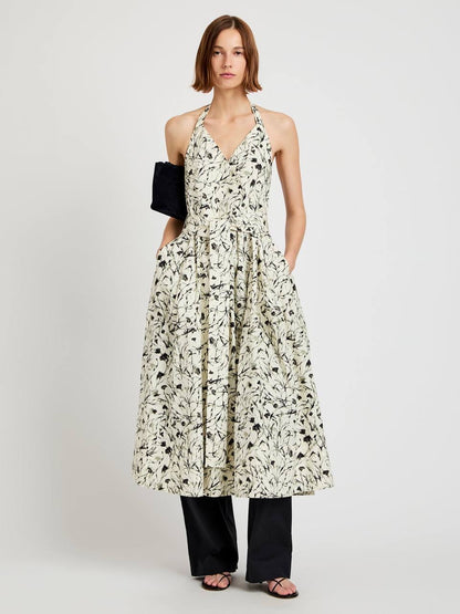 PS Ellison Halter Cotton Midi Dress