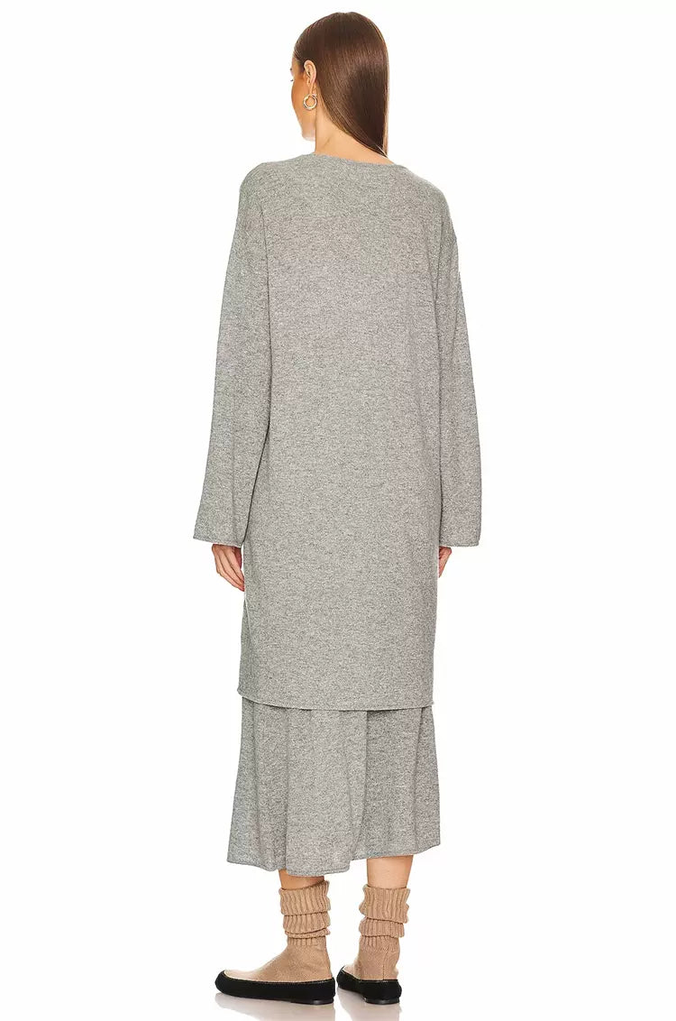 HS Einer Stretch-Cashmere Cardigan | Midi Skirt | Set