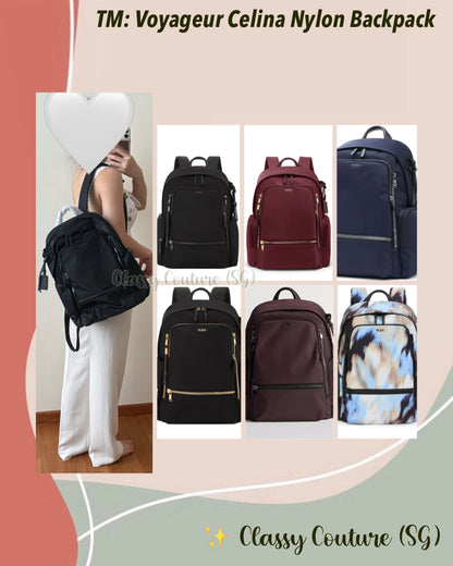 6 Colors! TM Voyageur Celina Nylon Backpack Bag