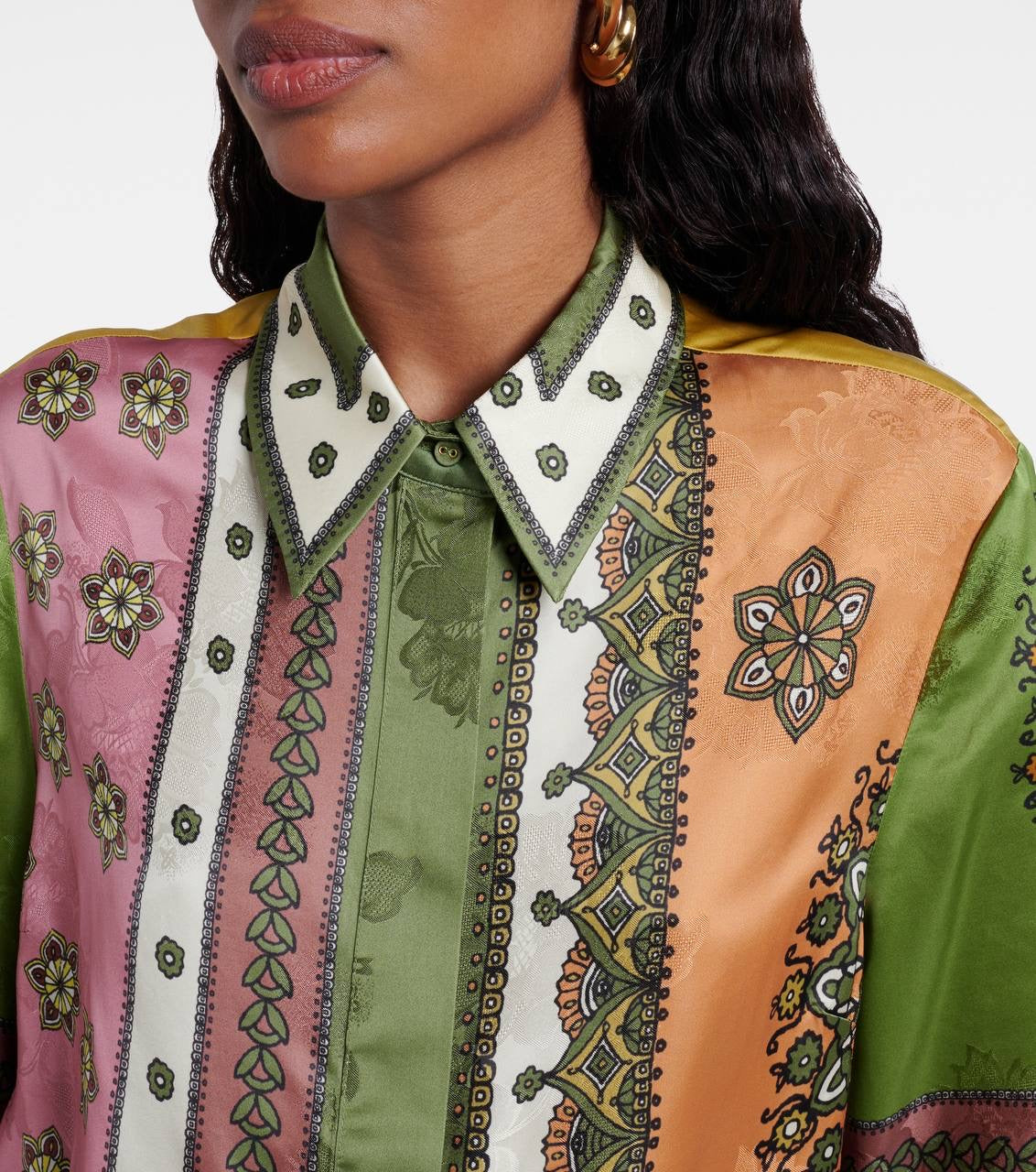 ALM Contina Printed Shirt | Pants | Jacquard Viscose Set