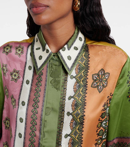 ALM Contina Printed Shirt | Pants | Jacquard Viscose Set