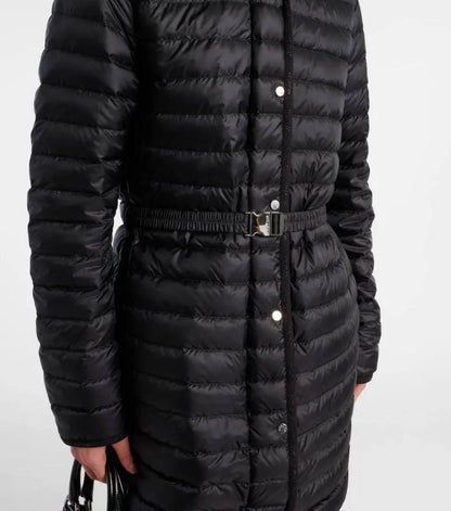 MC Oredonne Long Down Belted Parka Jacket (removable hood)