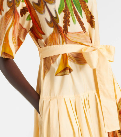 UJ Aniline Printed Cotton Midi Dress Shirtdress