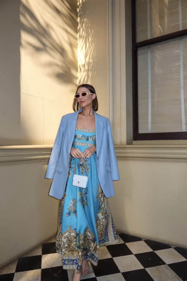 ALM Cassie Linen Midi Dress Sundress