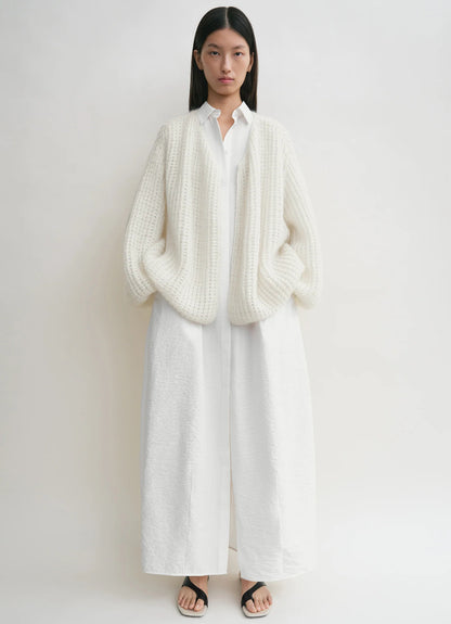 Tot Puffed Mohair-Wool Blend Cardigan