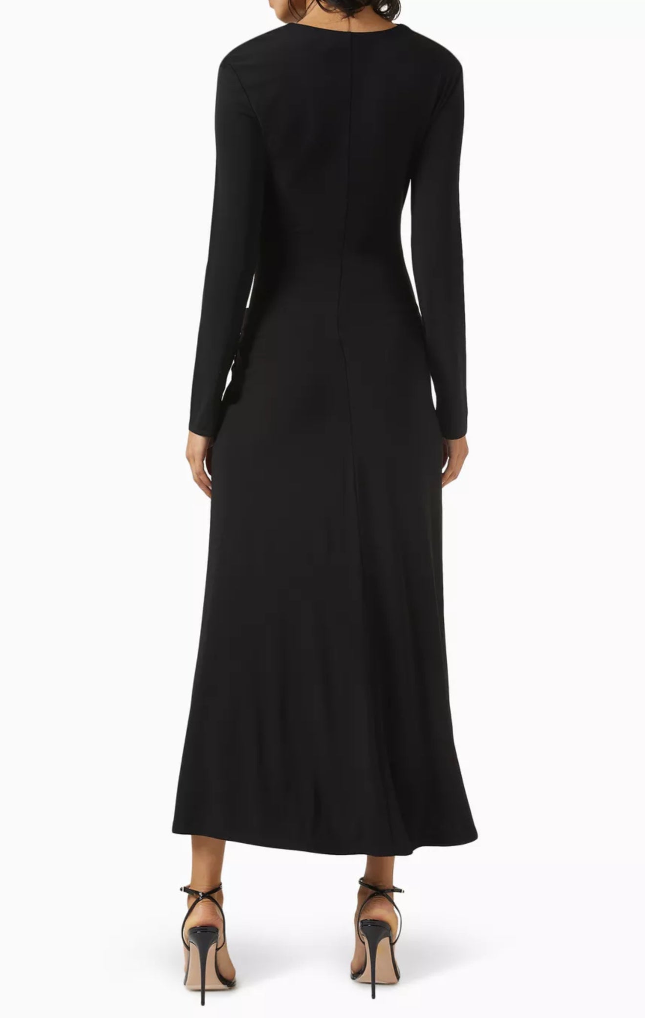 SIM Ferrera Long Sleeve Jersey Maxi Dress