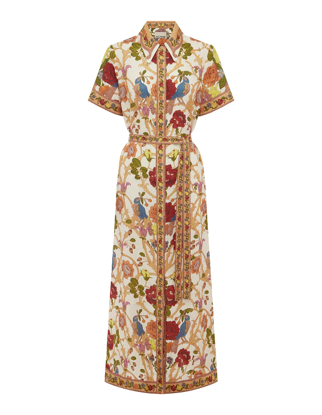 ALM Nissa Linen Midi Shirtdress