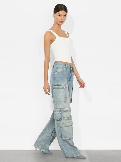AO Olympia Cargo Cotton Denim Jeans