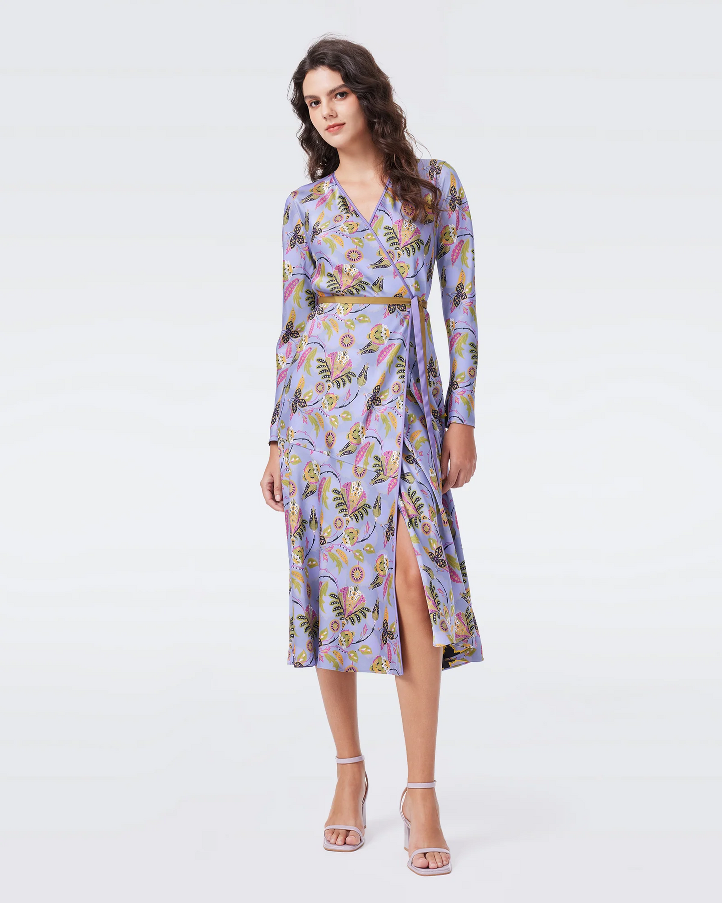 DVF Anika Reversible Satin Midi Dress
