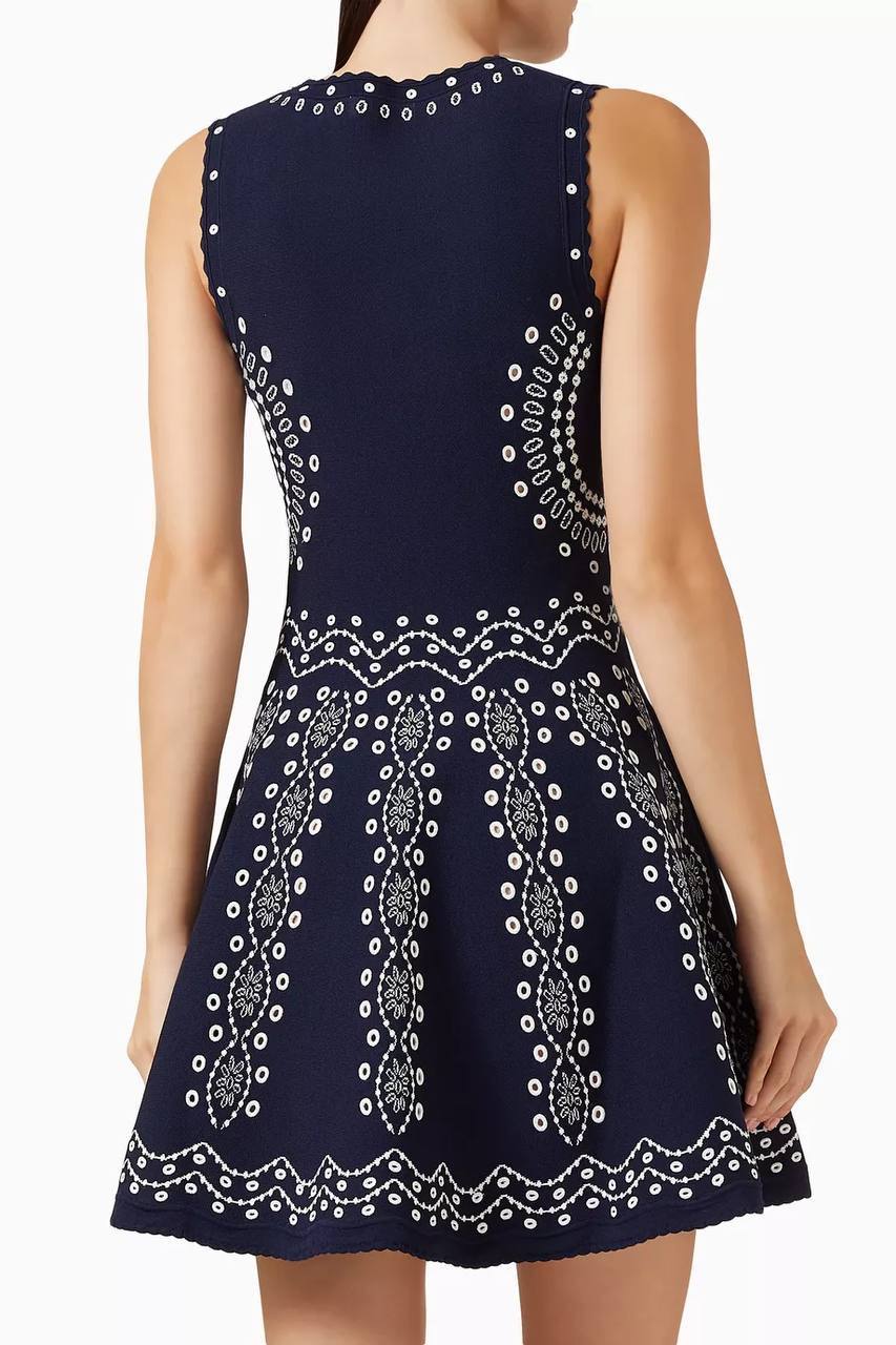 SD Capri Embroidered Dress in Viscose Blend