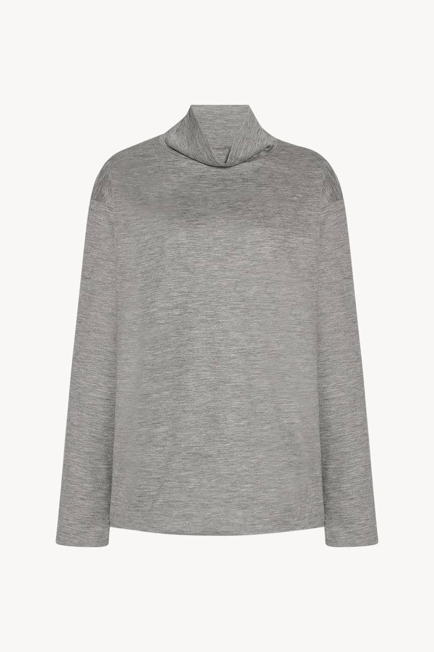 TR Anapolis Mock-neck Lightweight Cashmere Long Sleeve Top Jumper