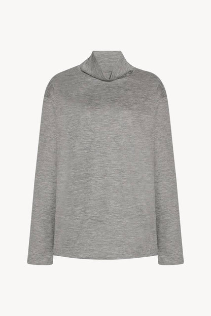 TR Anapolis Mock-neck Lightweight Cashmere Long Sleeve Top Jumper
