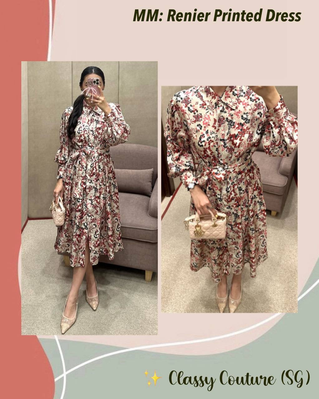 MM Renier Silk Midi Dress