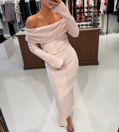 CM Shaw Off The Shoulder Midi Dress