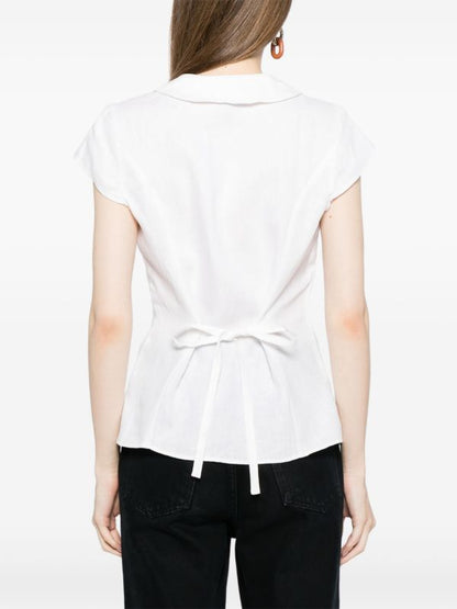 Ref Molly Collared Linen Shirt Top
