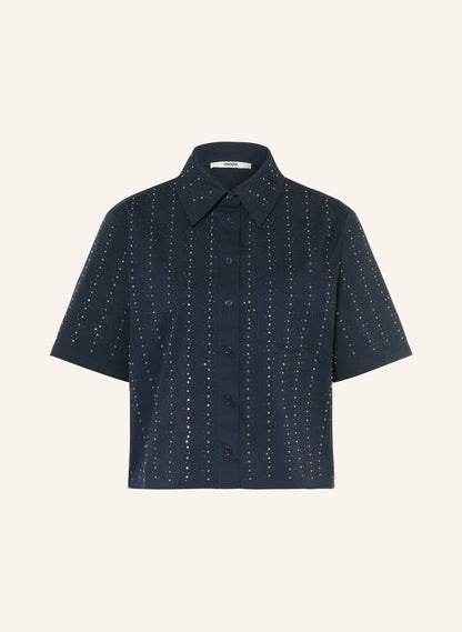MJ: Cropped Rhinestone Embellished Shirt | Skirt