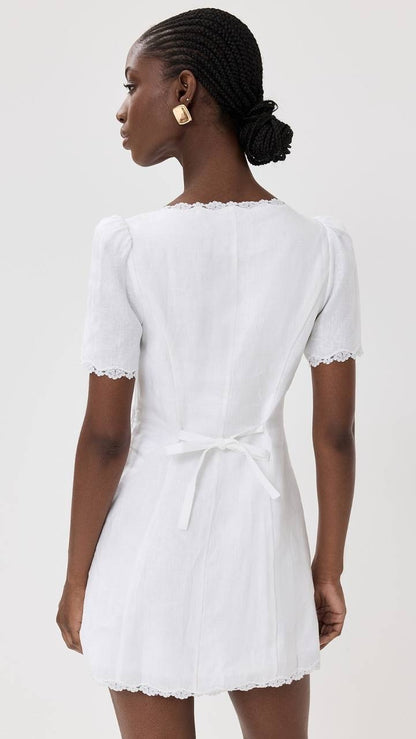 Ref Anabella Linen Mini Dress