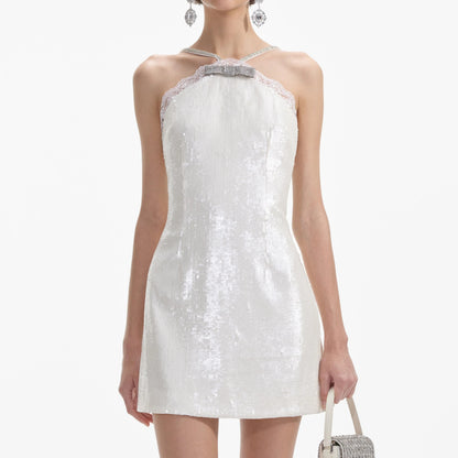 SP Sequin Halter Mini Dress