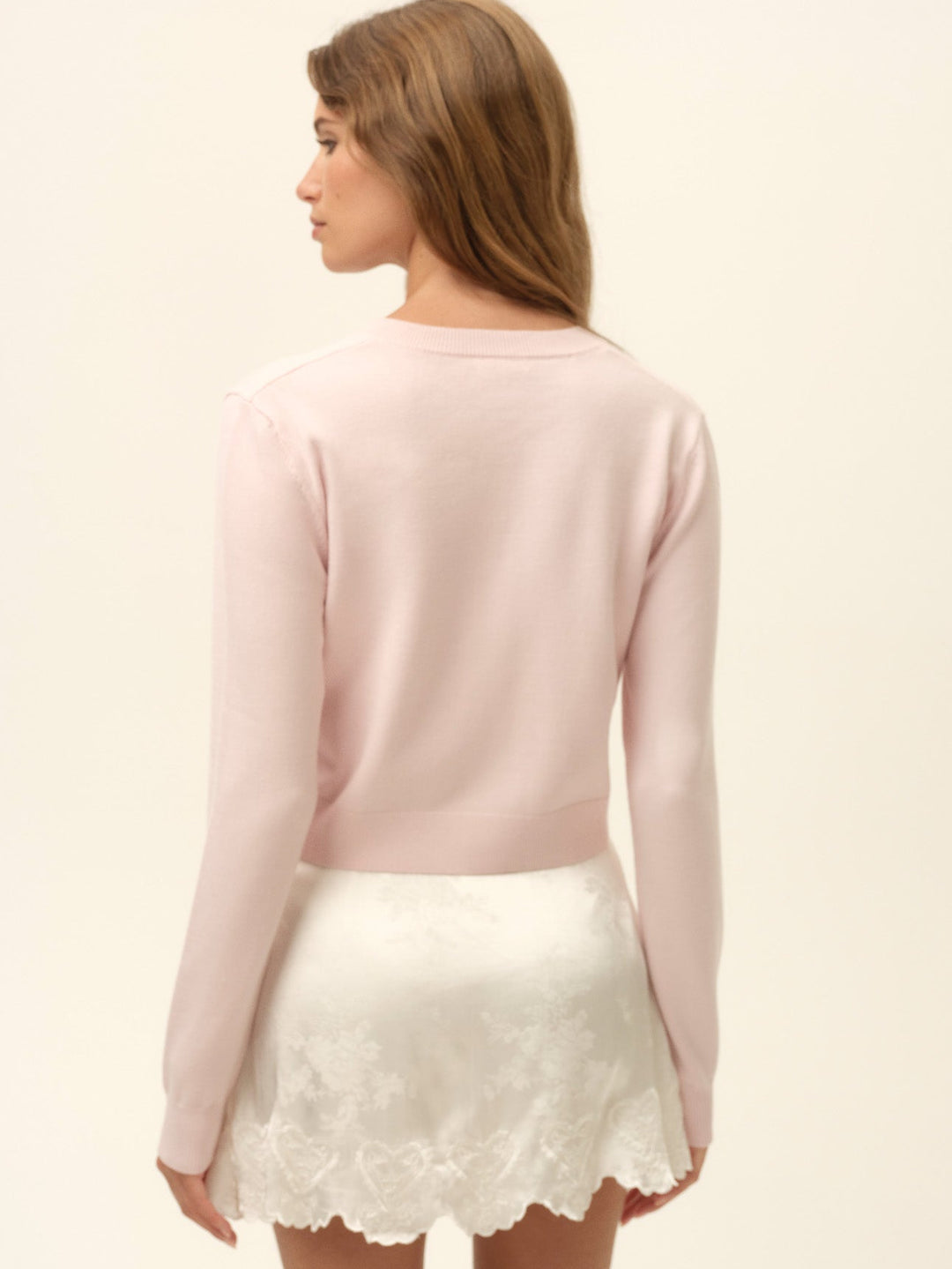 FLL Loralai Viscose-blend Cropped Cardigan