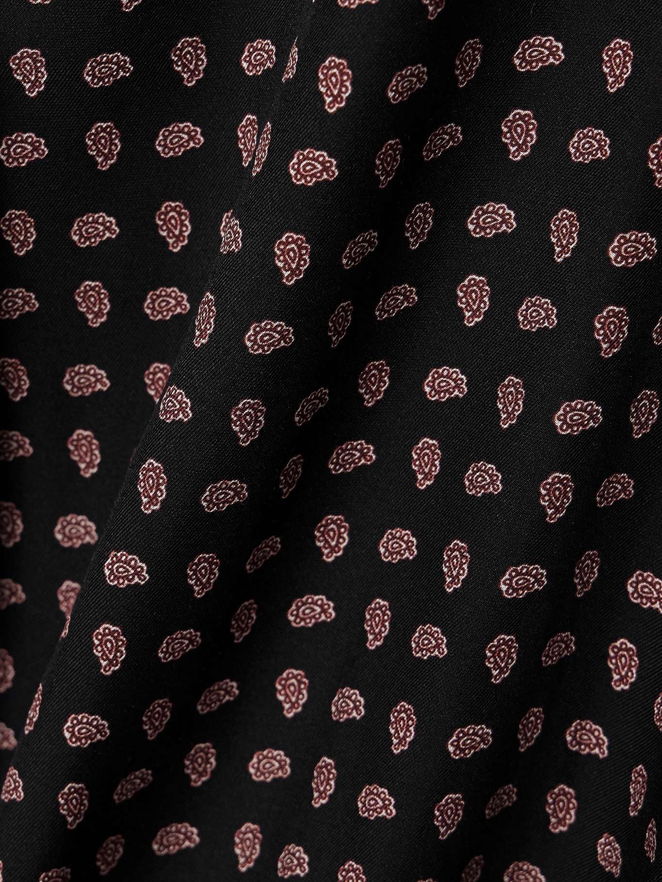 DN Juliana Silk-Viscose Long Sleeved Blouse Top