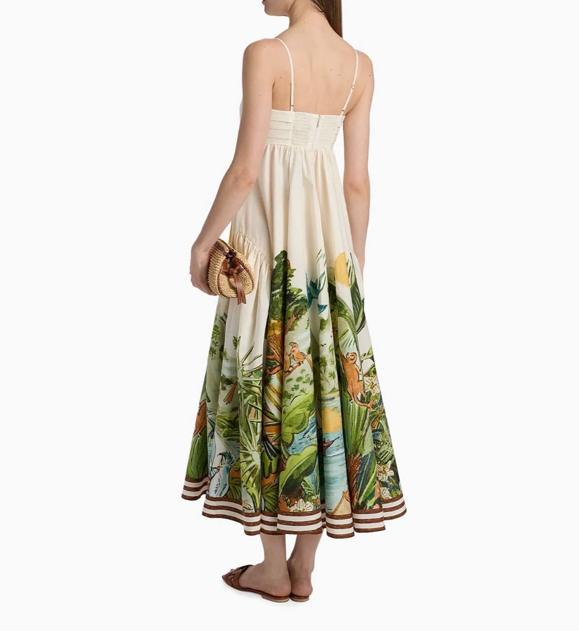 ALM Toucan Tango Cotton Midi Dress Sundress