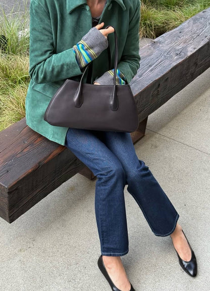 TR Alger Medium Calfskin Saddle Leather Shoulder Bag