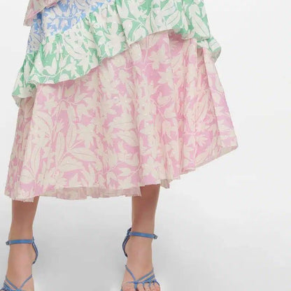 RX Benita Cotton Tiered Maxi Dress