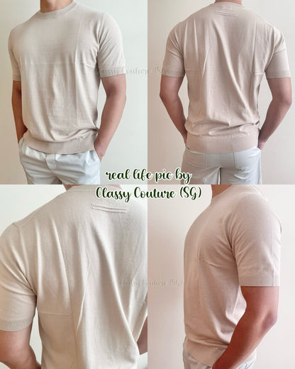 TOP PICK!! ZN Men's Cotton Knitted T-Shirt