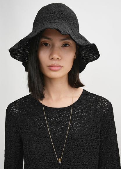 Tot Paper Straw Woven Sun Bucket Hat
