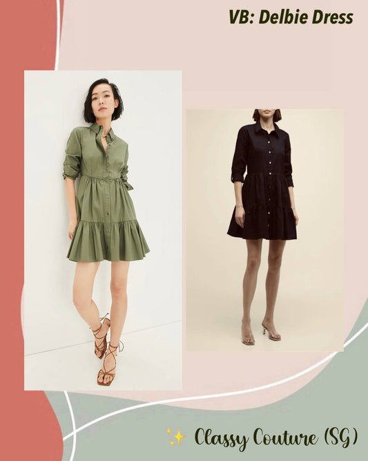 VB Delbie Stretch-Cotton Mini Dress